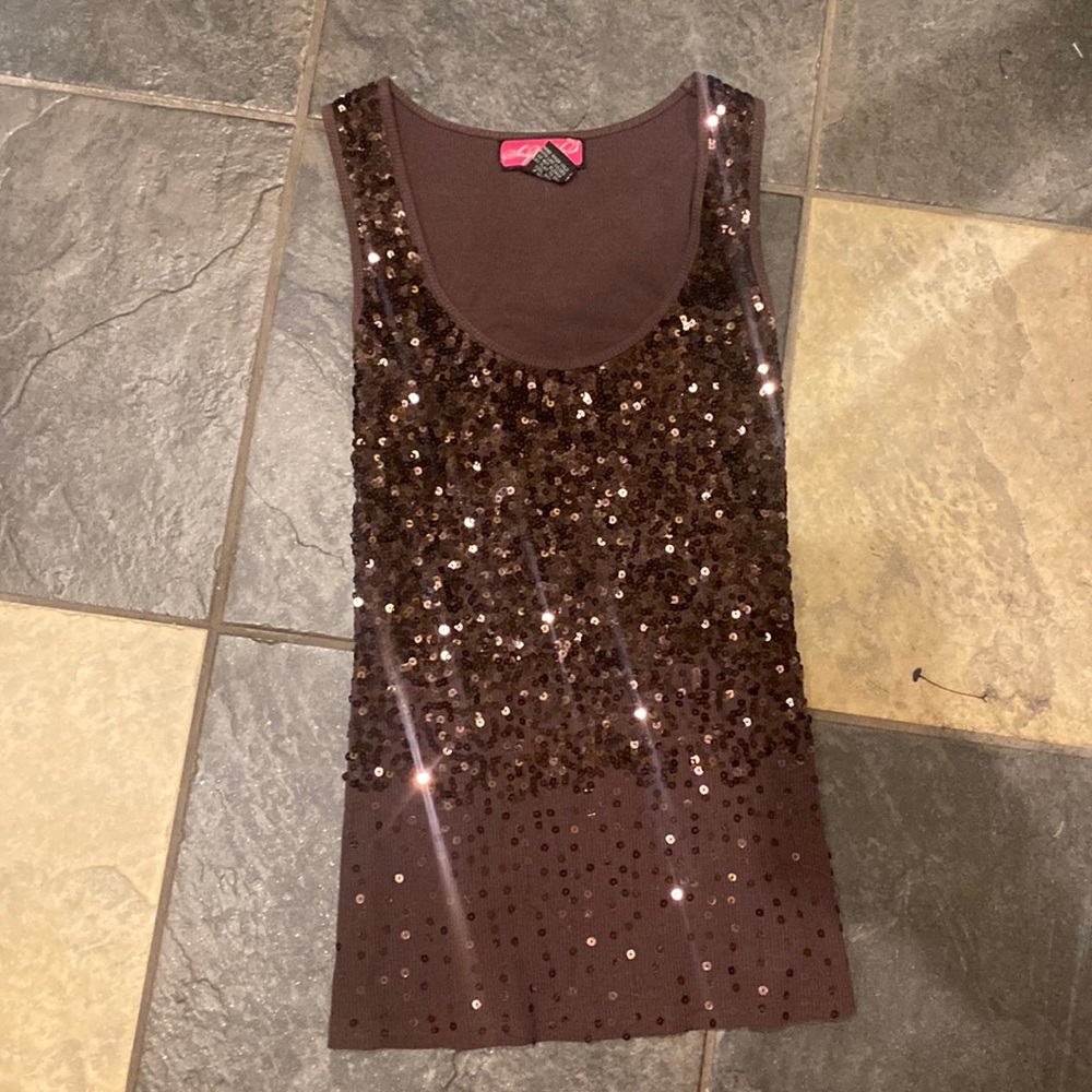 Say What? Sequined Tank Top